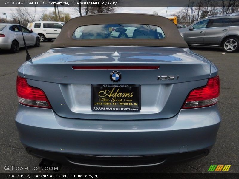 Blue Water Metallic / Grey 2008 BMW 1 Series 135i Convertible