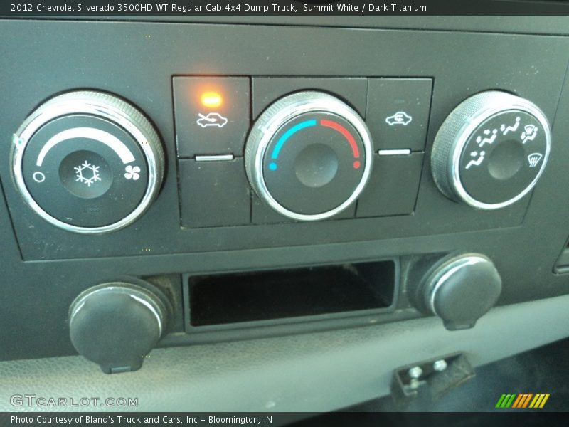 Summit White / Dark Titanium 2012 Chevrolet Silverado 3500HD WT Regular Cab 4x4 Dump Truck