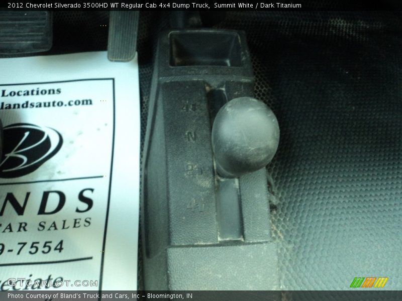 Summit White / Dark Titanium 2012 Chevrolet Silverado 3500HD WT Regular Cab 4x4 Dump Truck