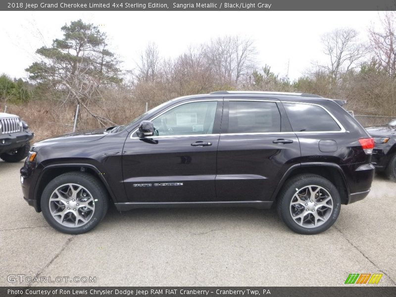  2018 Grand Cherokee Limited 4x4 Sterling Edition Sangria Metallic