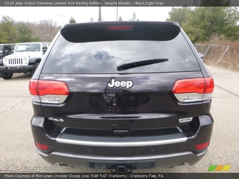 Sangria Metallic / Black/Light Gray 2018 Jeep Grand Cherokee Limited 4x4 Sterling Edition