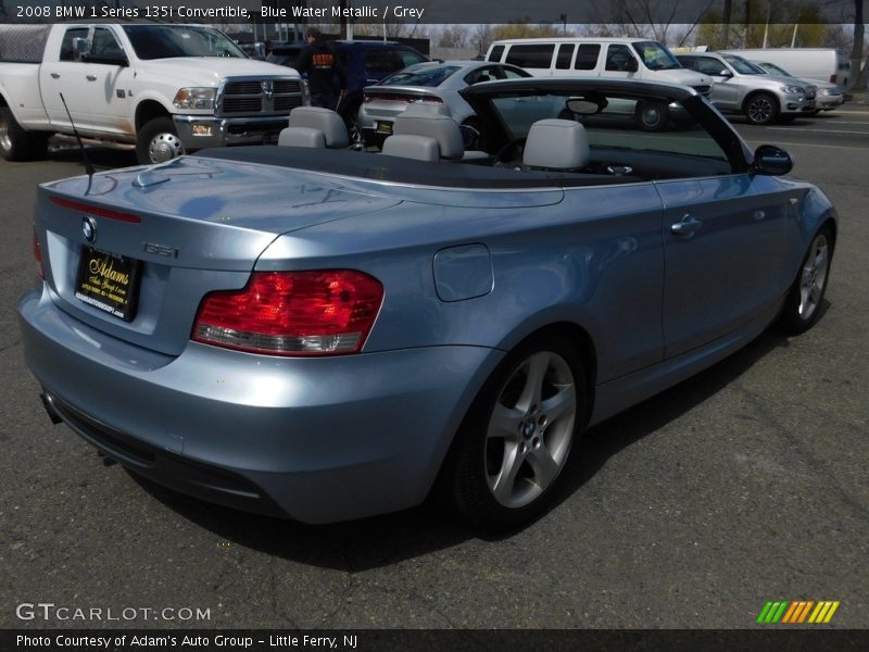 Blue Water Metallic / Grey 2008 BMW 1 Series 135i Convertible
