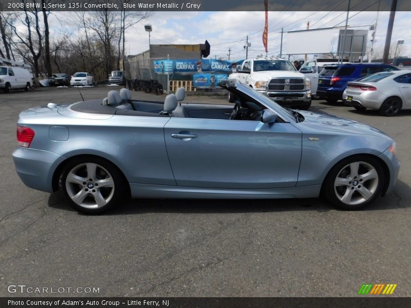 Blue Water Metallic / Grey 2008 BMW 1 Series 135i Convertible
