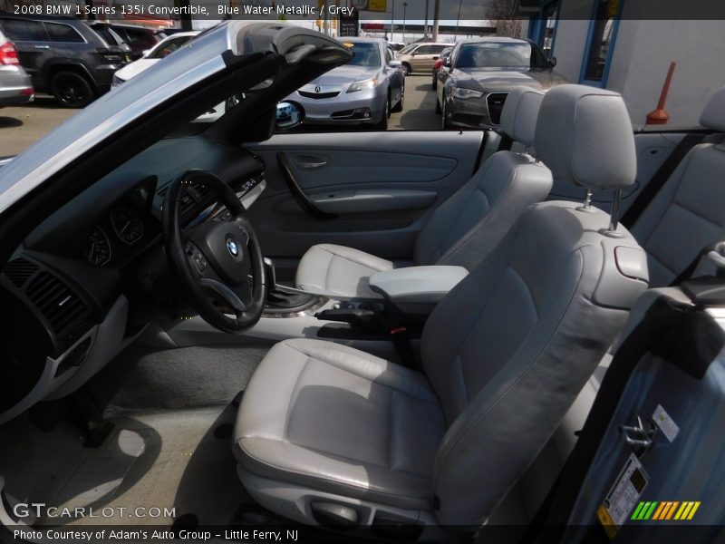 Blue Water Metallic / Grey 2008 BMW 1 Series 135i Convertible