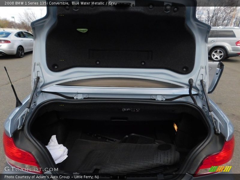 Blue Water Metallic / Grey 2008 BMW 1 Series 135i Convertible