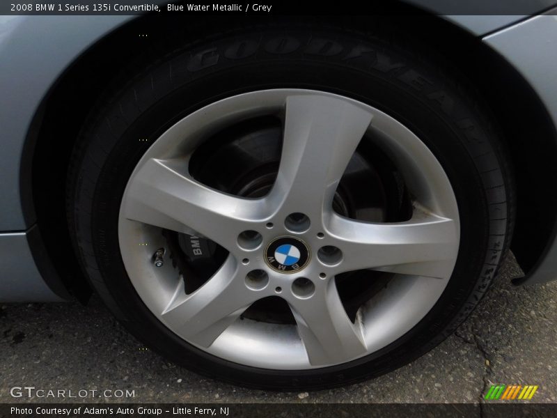 Blue Water Metallic / Grey 2008 BMW 1 Series 135i Convertible