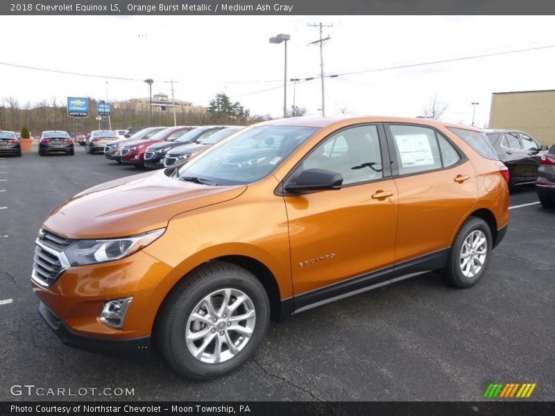 Orange Burst Metallic / Medium Ash Gray 2018 Chevrolet Equinox LS