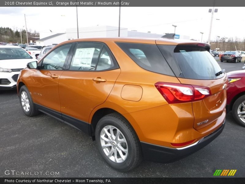 Orange Burst Metallic / Medium Ash Gray 2018 Chevrolet Equinox LS