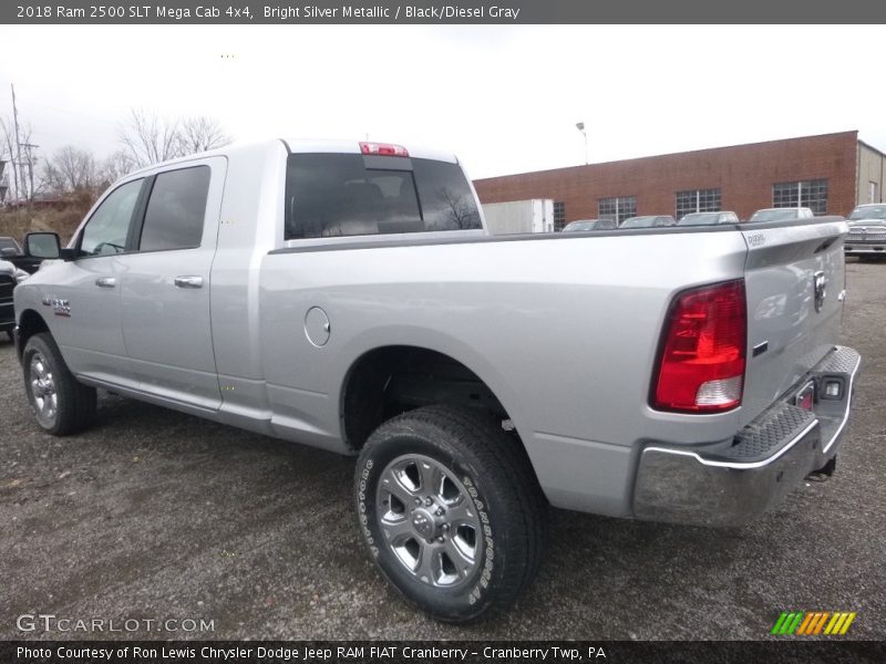 Bright Silver Metallic / Black/Diesel Gray 2018 Ram 2500 SLT Mega Cab 4x4