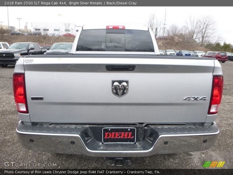 Bright Silver Metallic / Black/Diesel Gray 2018 Ram 2500 SLT Mega Cab 4x4