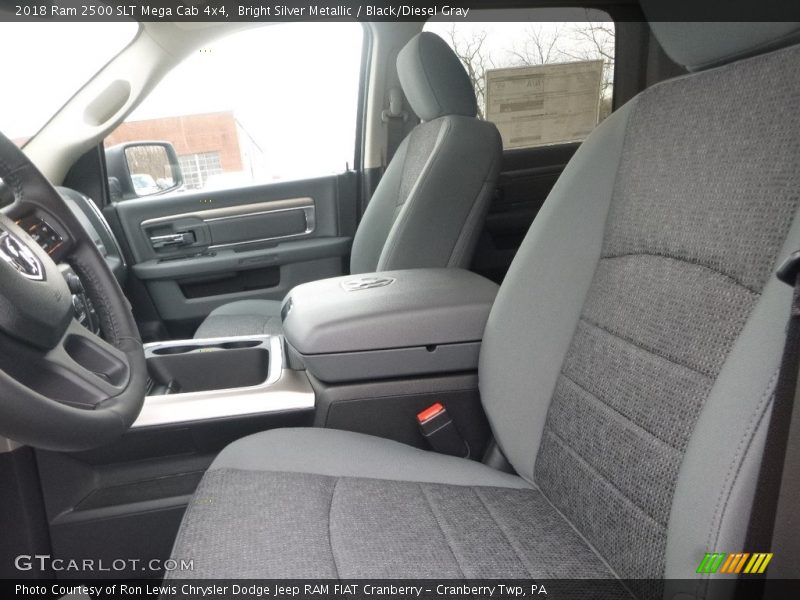 Bright Silver Metallic / Black/Diesel Gray 2018 Ram 2500 SLT Mega Cab 4x4