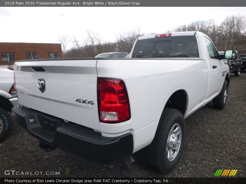 Bright White / Black/Diesel Gray 2018 Ram 3500 Tradesman Regular 4x4