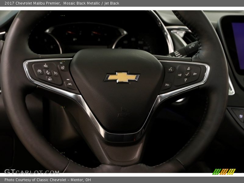 Mosaic Black Metallic / Jet Black 2017 Chevrolet Malibu Premier