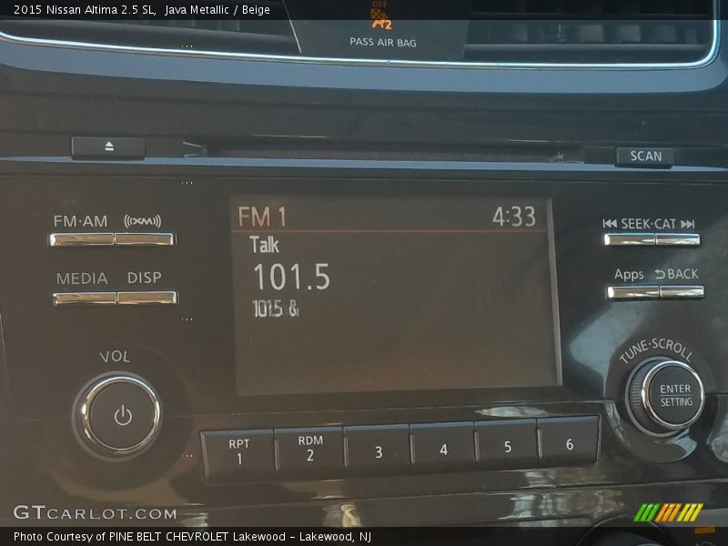 Java Metallic / Beige 2015 Nissan Altima 2.5 SL