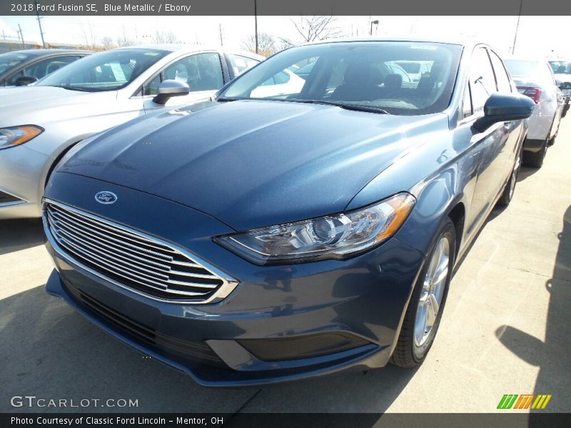 Blue Metallic / Ebony 2018 Ford Fusion SE