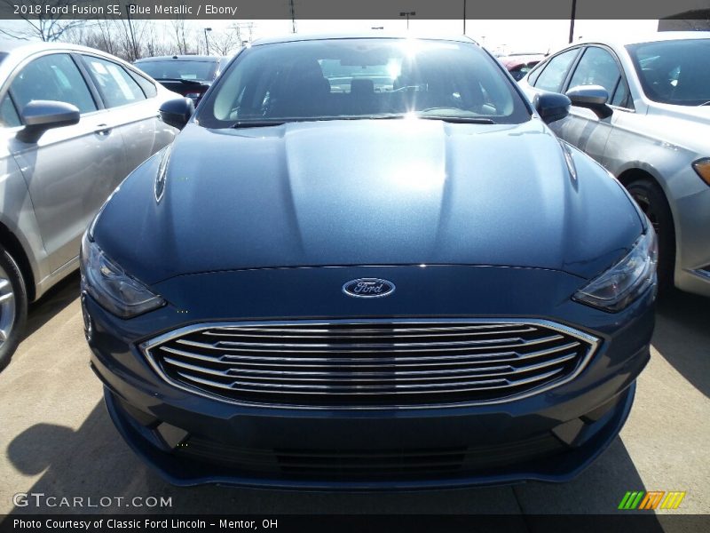 Blue Metallic / Ebony 2018 Ford Fusion SE