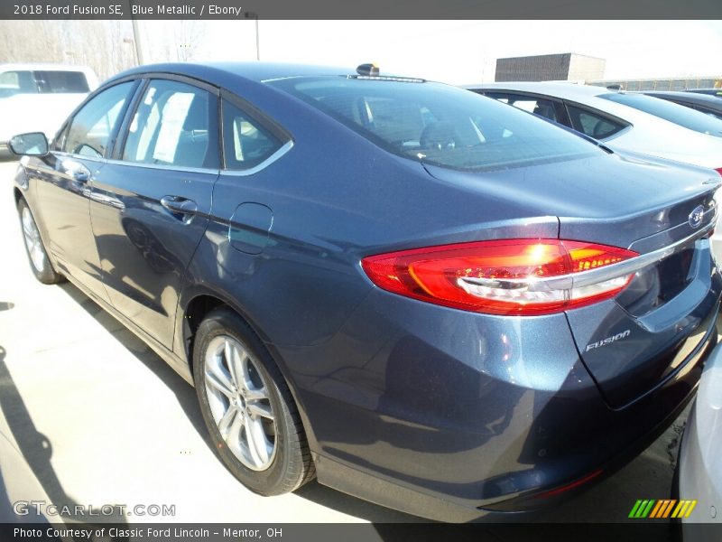 Blue Metallic / Ebony 2018 Ford Fusion SE