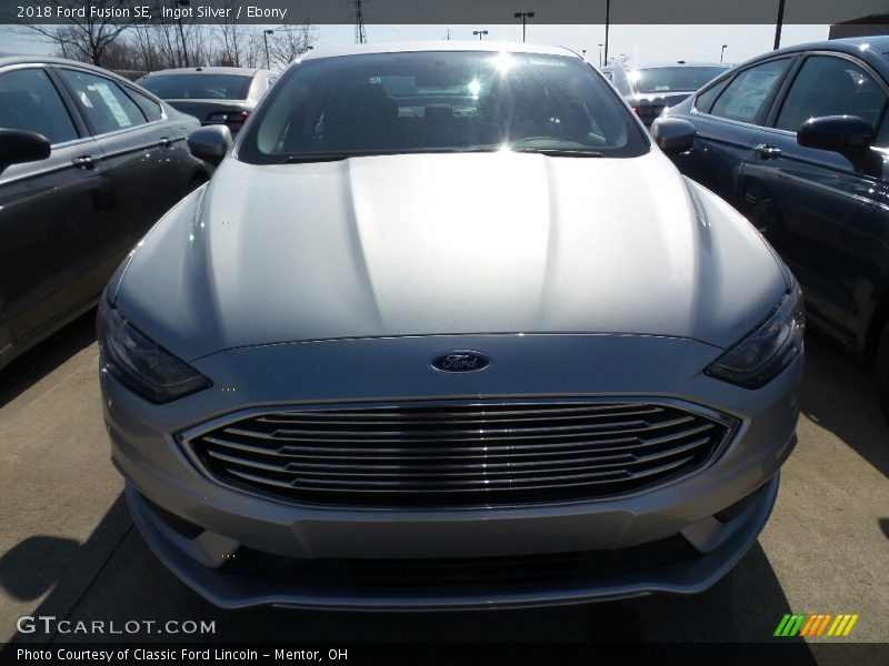 Ingot Silver / Ebony 2018 Ford Fusion SE