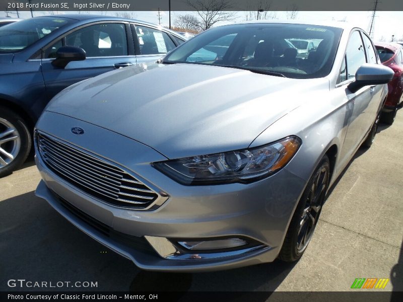 Ingot Silver / Ebony 2018 Ford Fusion SE