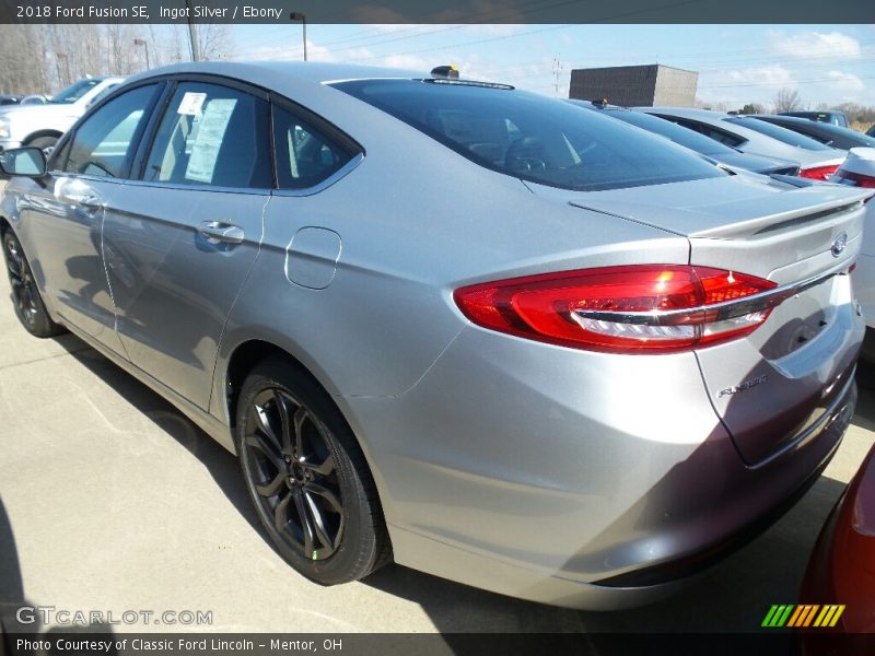 Ingot Silver / Ebony 2018 Ford Fusion SE
