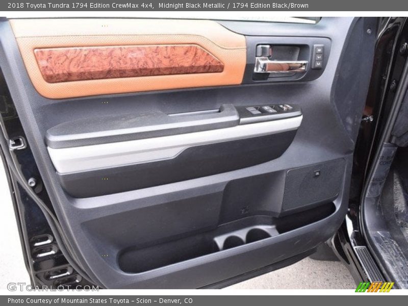 Midnight Black Metallic / 1794 Edition Black/Brown 2018 Toyota Tundra 1794 Edition CrewMax 4x4