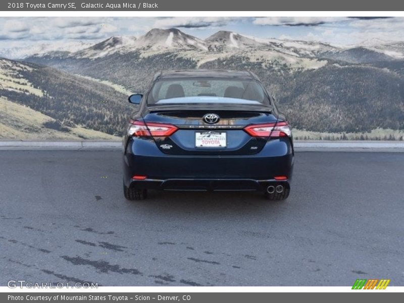 Galactic Aqua Mica / Black 2018 Toyota Camry SE