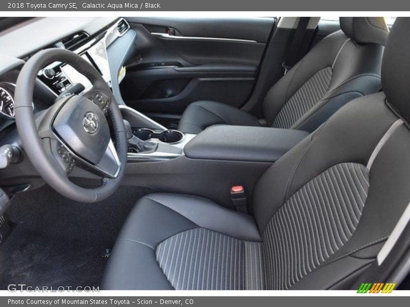 Galactic Aqua Mica / Black 2018 Toyota Camry SE