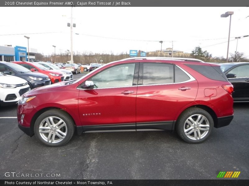 Cajun Red Tintcoat / Jet Black 2018 Chevrolet Equinox Premier AWD