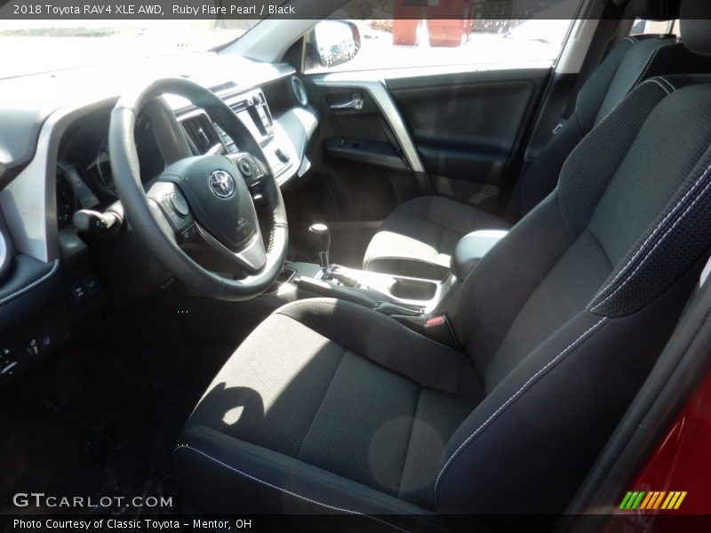 Ruby Flare Pearl / Black 2018 Toyota RAV4 XLE AWD