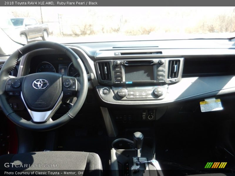 Ruby Flare Pearl / Black 2018 Toyota RAV4 XLE AWD