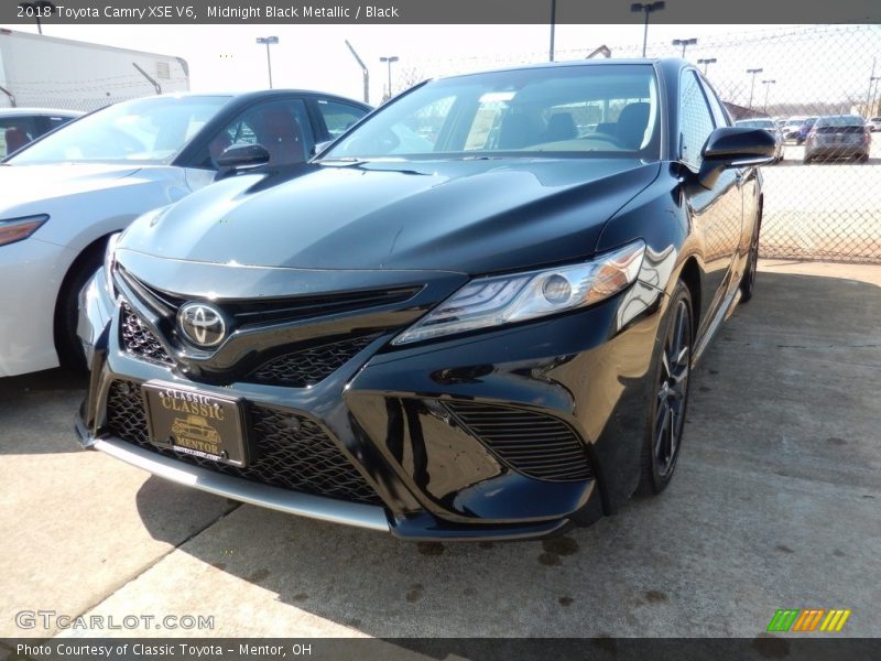Midnight Black Metallic / Black 2018 Toyota Camry XSE V6
