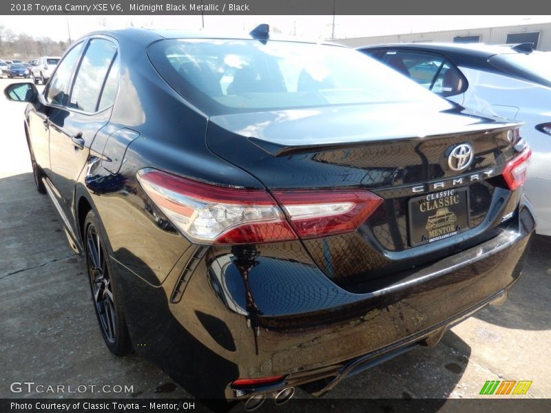Midnight Black Metallic / Black 2018 Toyota Camry XSE V6