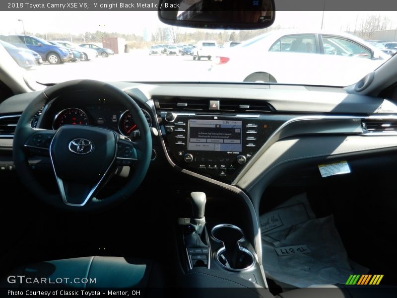 Midnight Black Metallic / Black 2018 Toyota Camry XSE V6