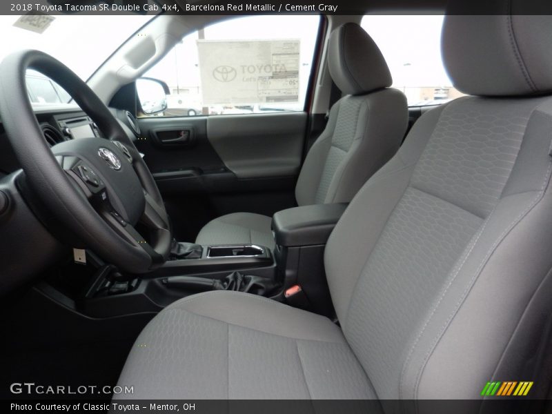 Barcelona Red Metallic / Cement Gray 2018 Toyota Tacoma SR Double Cab 4x4