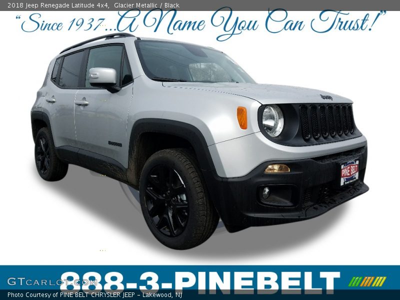 Glacier Metallic / Black 2018 Jeep Renegade Latitude 4x4