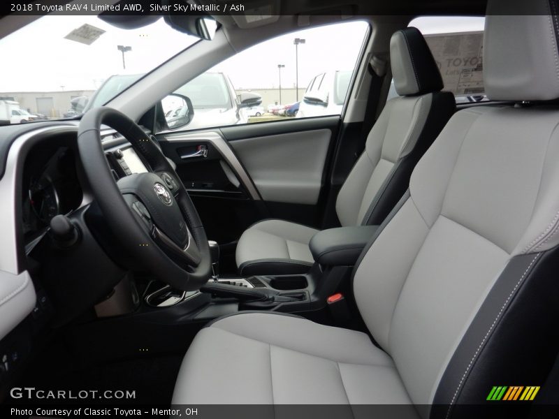 Silver Sky Metallic / Ash 2018 Toyota RAV4 Limited AWD