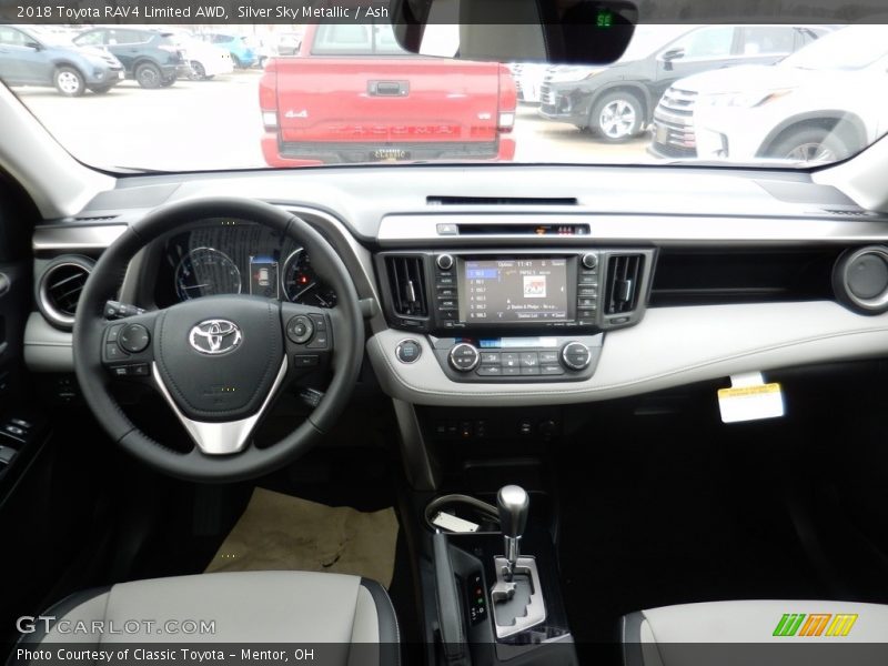 Silver Sky Metallic / Ash 2018 Toyota RAV4 Limited AWD