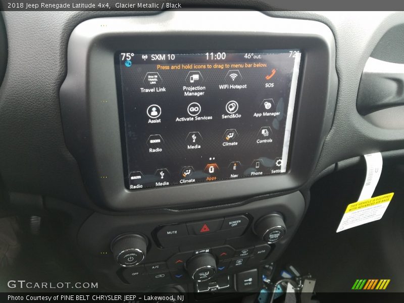 Glacier Metallic / Black 2018 Jeep Renegade Latitude 4x4