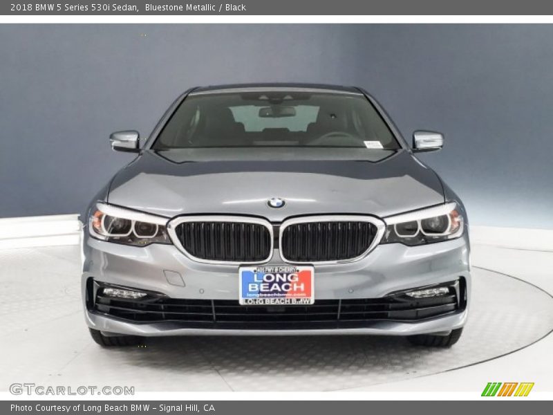 Bluestone Metallic / Black 2018 BMW 5 Series 530i Sedan