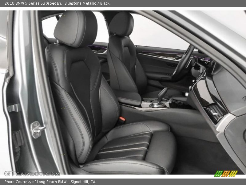 Bluestone Metallic / Black 2018 BMW 5 Series 530i Sedan