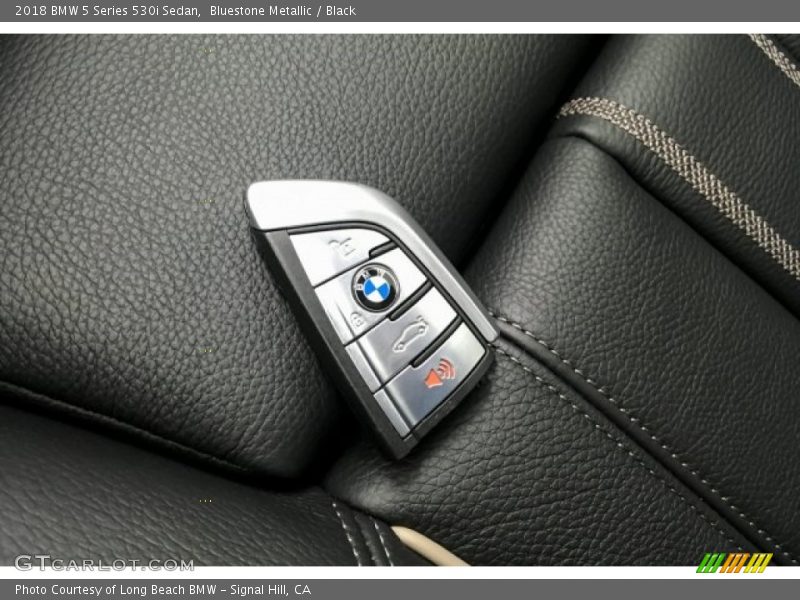 Bluestone Metallic / Black 2018 BMW 5 Series 530i Sedan