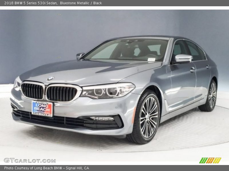 Bluestone Metallic / Black 2018 BMW 5 Series 530i Sedan