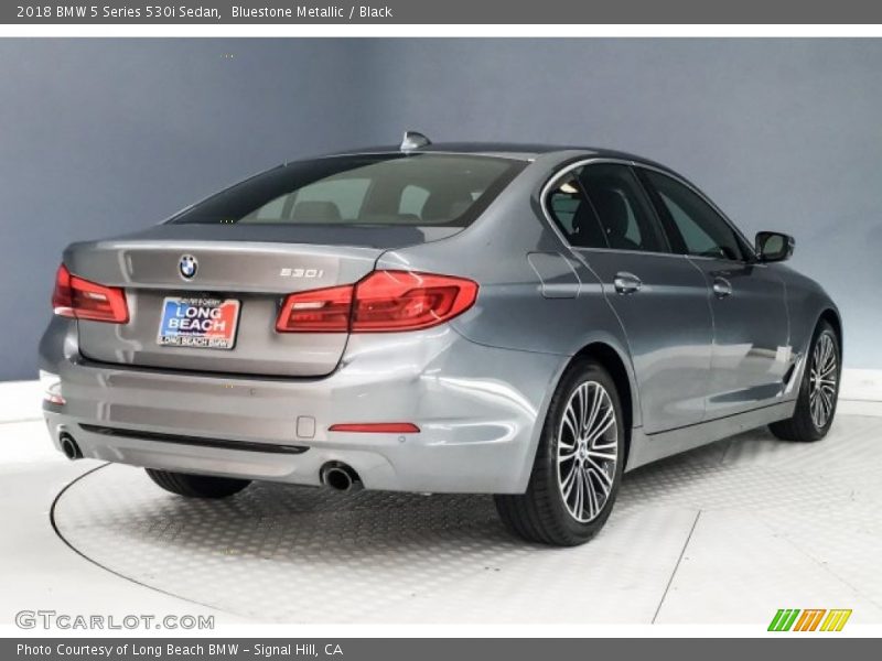 Bluestone Metallic / Black 2018 BMW 5 Series 530i Sedan