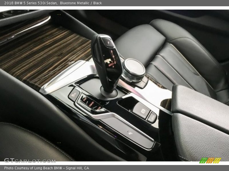Bluestone Metallic / Black 2018 BMW 5 Series 530i Sedan