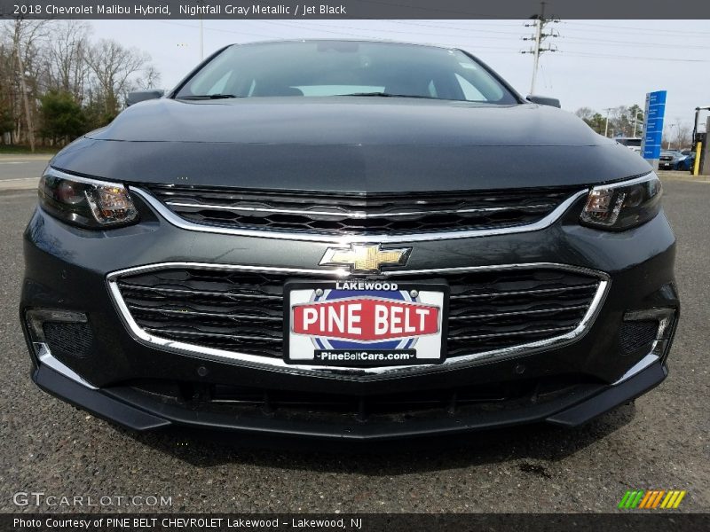 Nightfall Gray Metallic / Jet Black 2018 Chevrolet Malibu Hybrid
