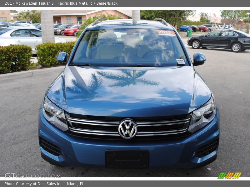 Pacific Blue Metallic / Beige/Black 2017 Volkswagen Tiguan S
