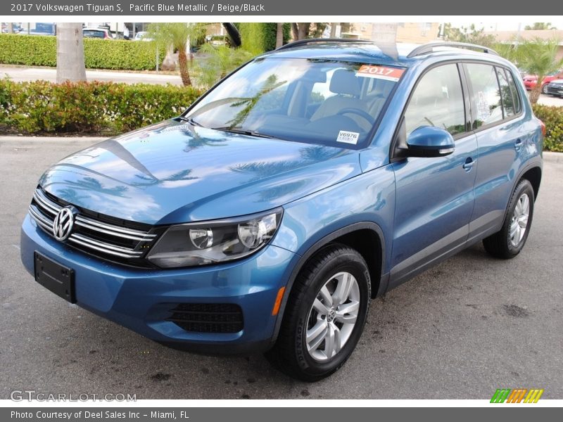 Pacific Blue Metallic / Beige/Black 2017 Volkswagen Tiguan S