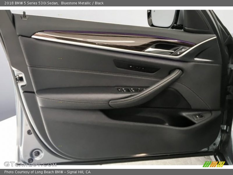 Bluestone Metallic / Black 2018 BMW 5 Series 530i Sedan