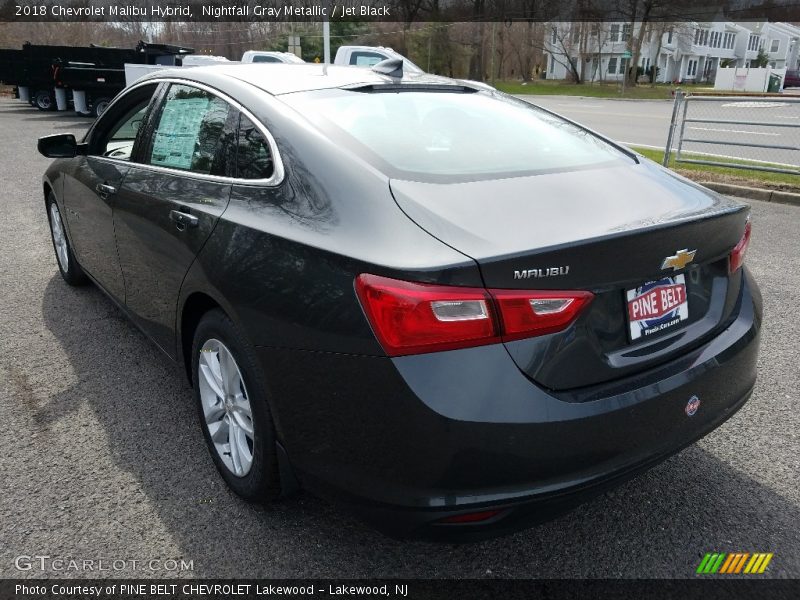 Nightfall Gray Metallic / Jet Black 2018 Chevrolet Malibu Hybrid