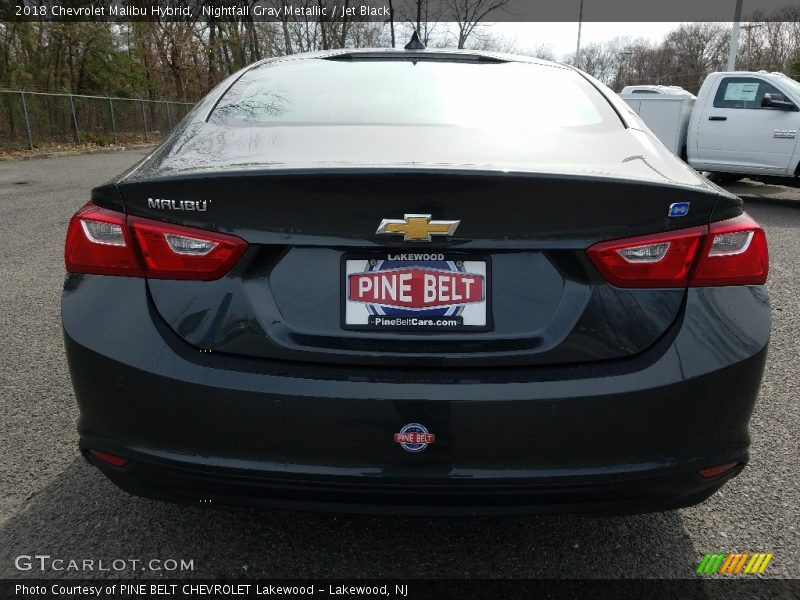 Nightfall Gray Metallic / Jet Black 2018 Chevrolet Malibu Hybrid